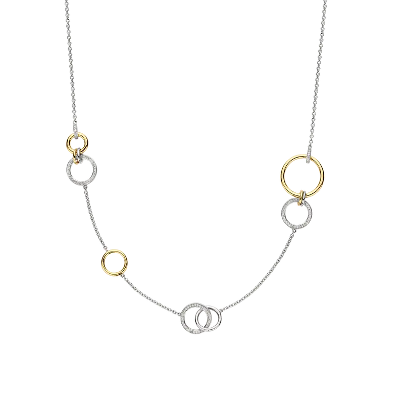 Connected Cirkel Charm Ketting