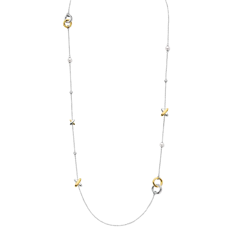 Cross Connected Charm Ketting