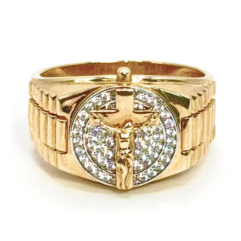 CROSS RING - 14k Gold