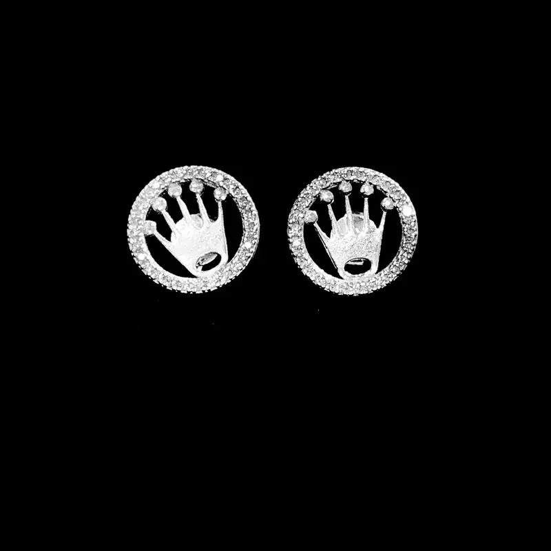 Crown Earrings - Silver 925