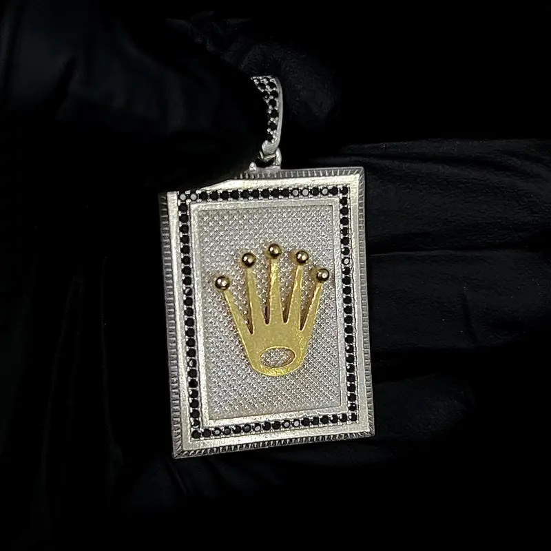 Crown Pendant - Silver 925 & Gold Plated - 250