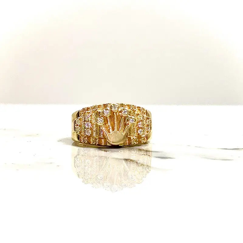 Crown Ring - 14 carat gold 0082 - GRV2