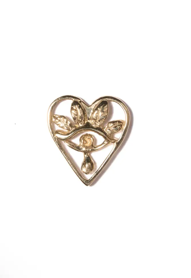Crying Heart stud in 9 karaat