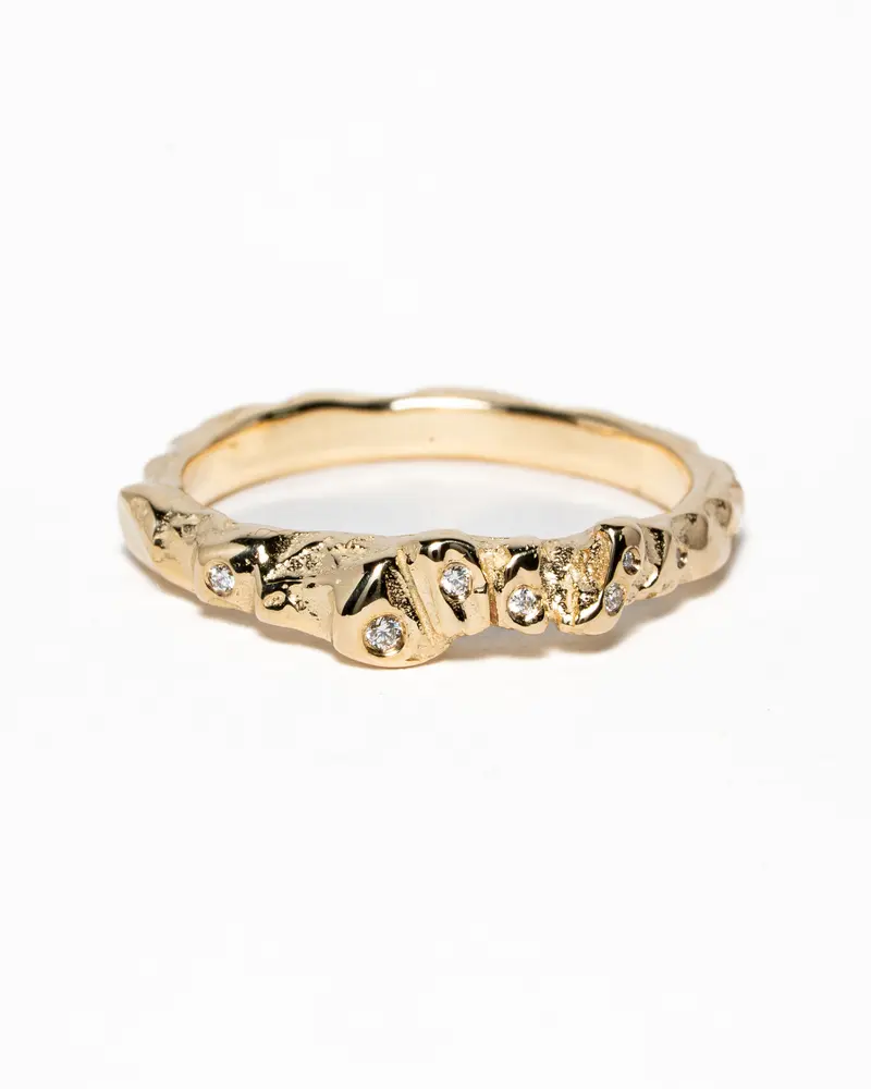 Crystalring met diamantjes