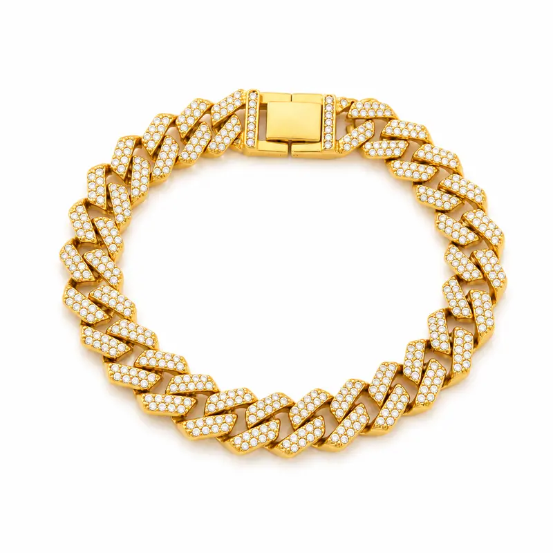 Cuban strass armband