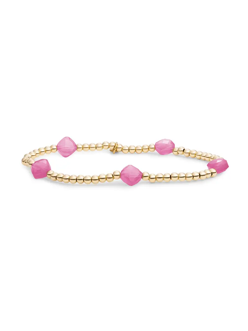 Cushion Cut Armband Candy Jade