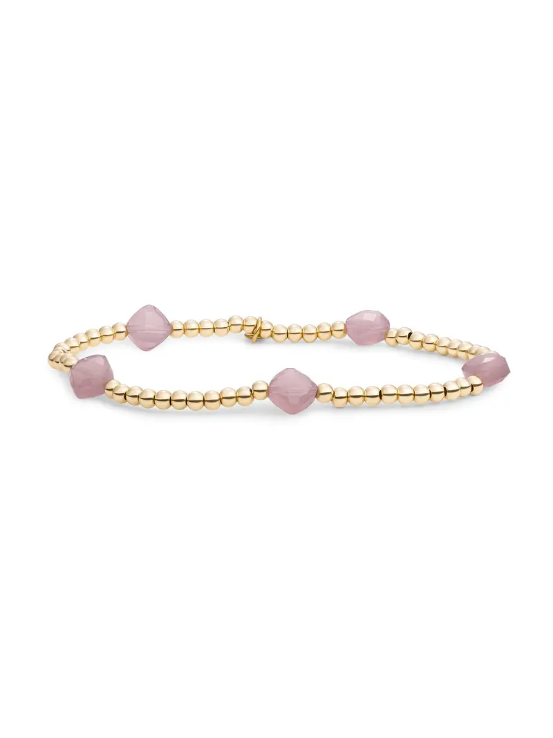 Cushion Cut Armband Pink Opalite