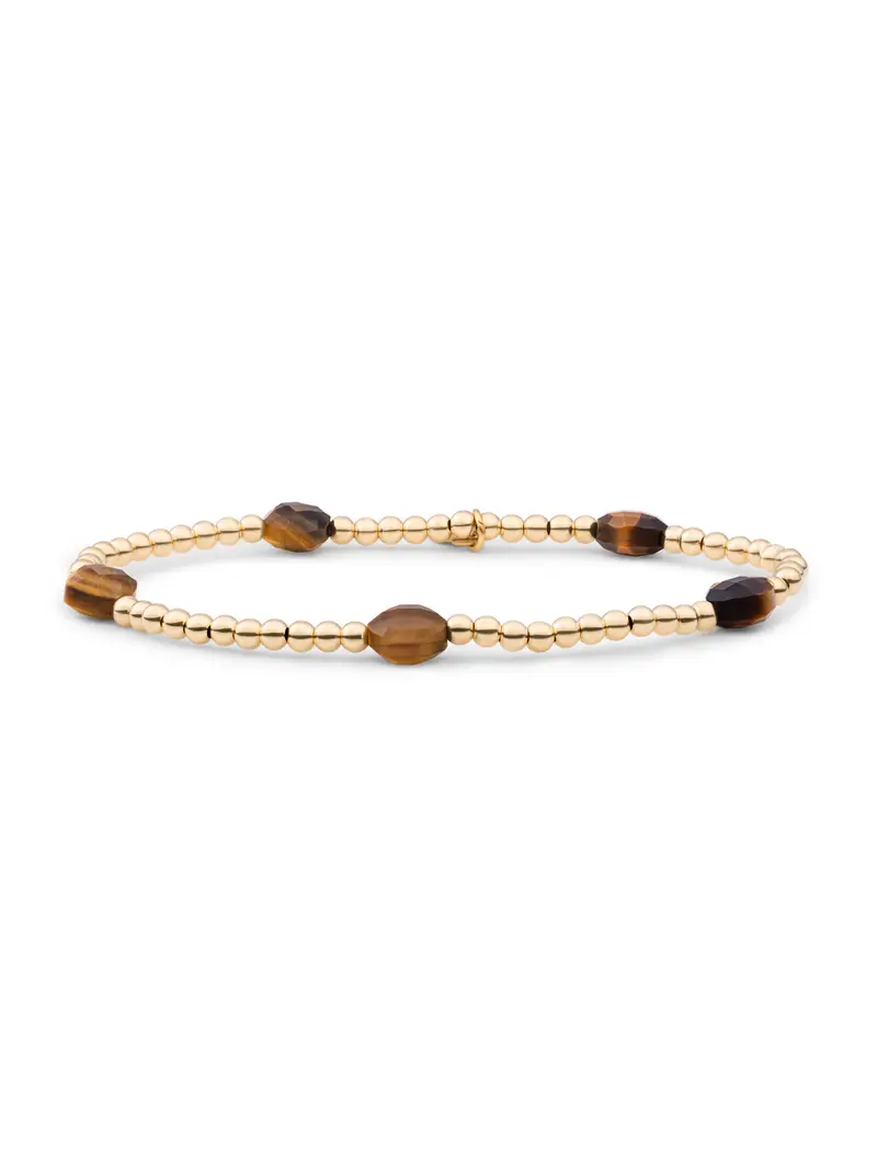 Cushion Cut Armband Tiger Eye