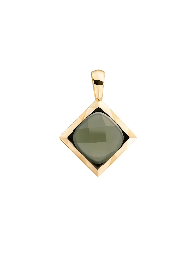 Cushion Cut Pendant Lime Jade