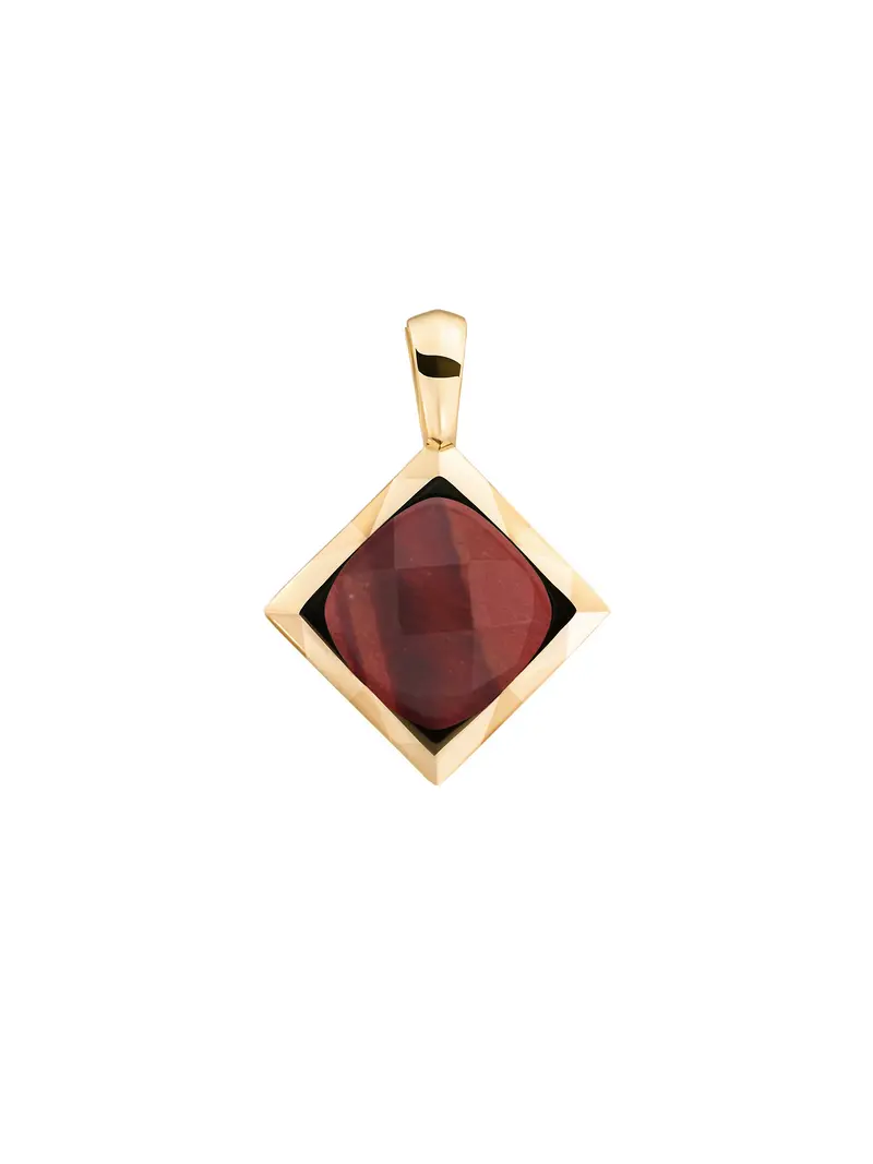Cushion Cut Pendant Red Tiger Eye
