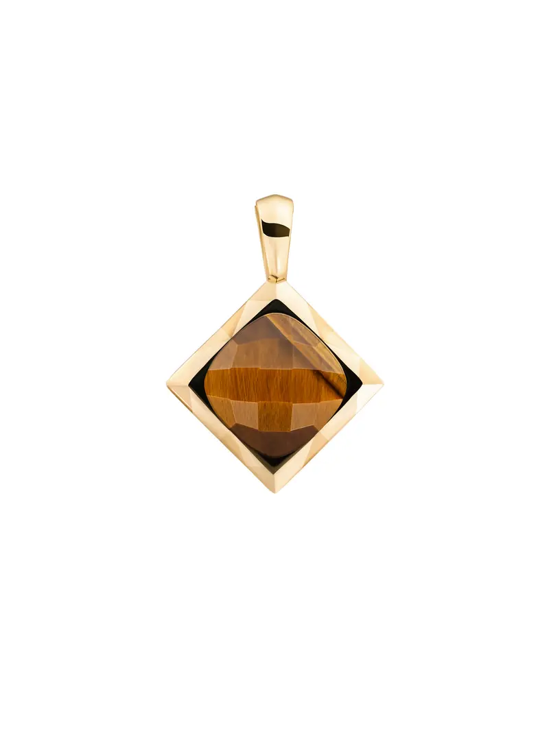 Cushion Cut Pendant Tiger Eye