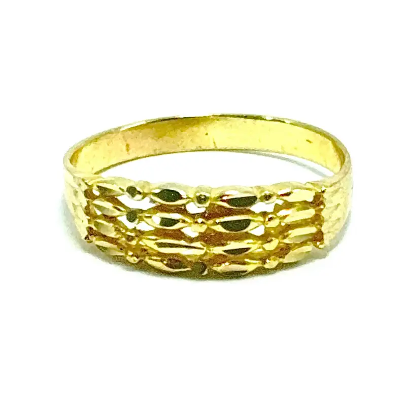 DIAMOND CUT LADIES RING- 14K