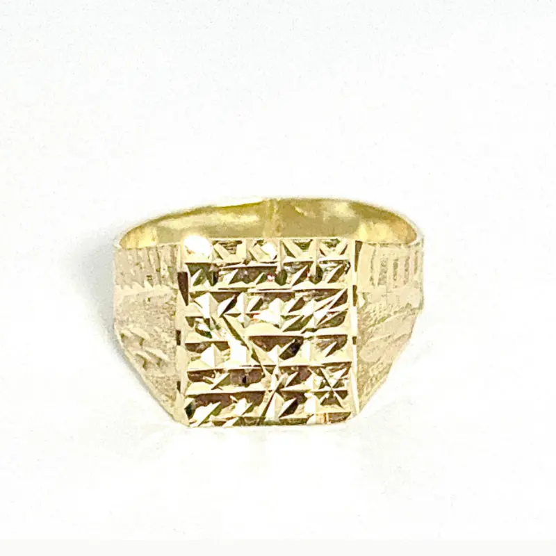 DIAMOND CUT RING - 14k Gold