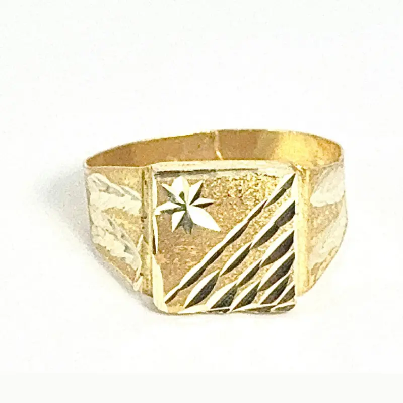 DIAMOND CUT RING - 14k Gold