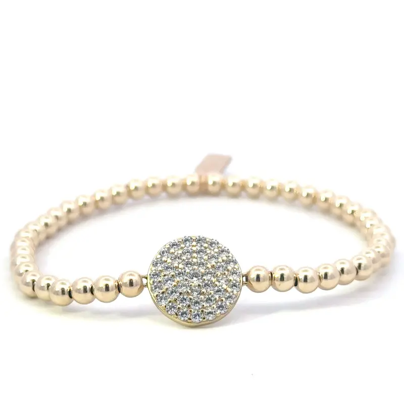 Disc cc 4mm gold coloured