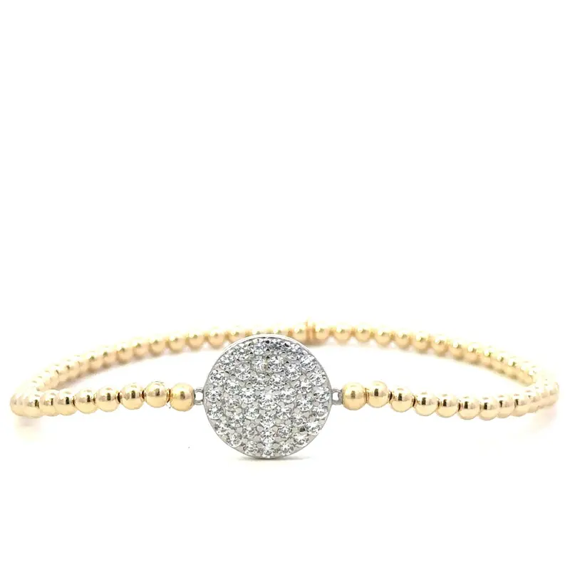 Disc cc large 3mm gold coloured