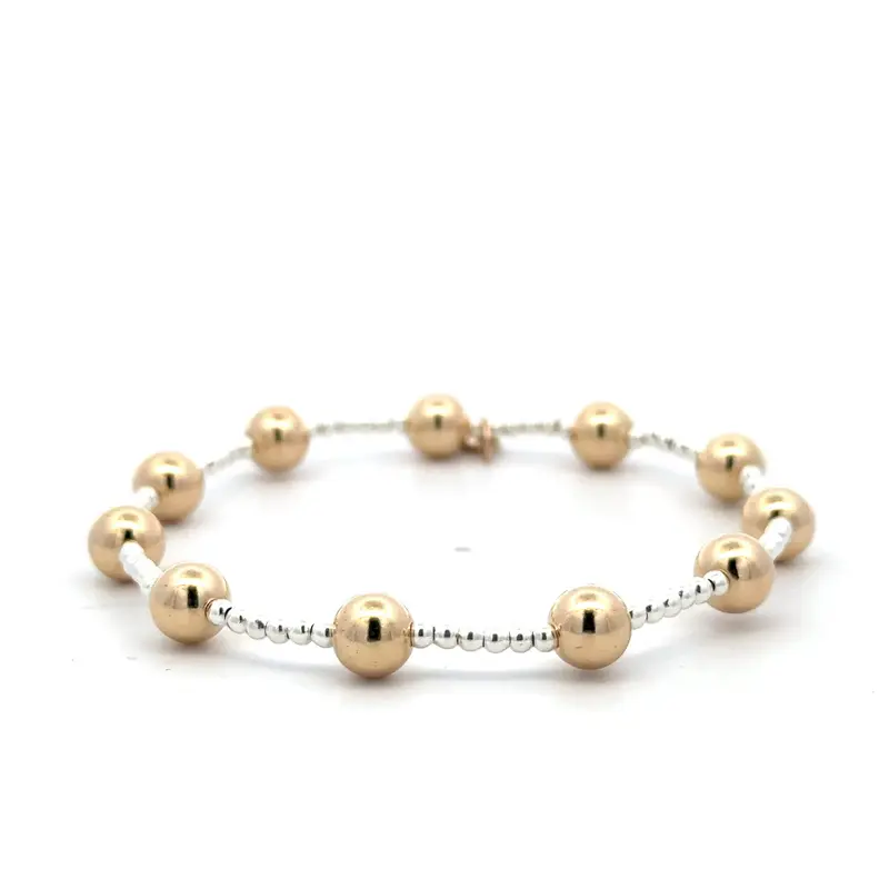 Dot 11 big gold coloured silver