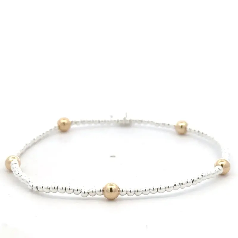 Dot 5 4mm gold coloured - silver