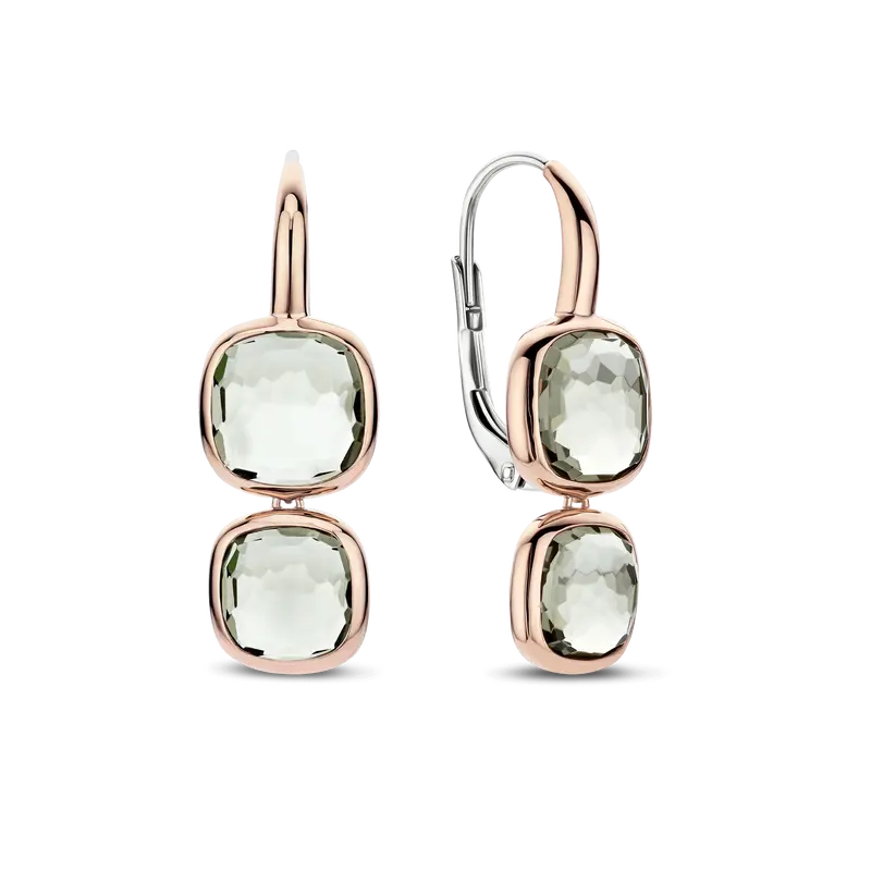Double Cushion Oorbellen