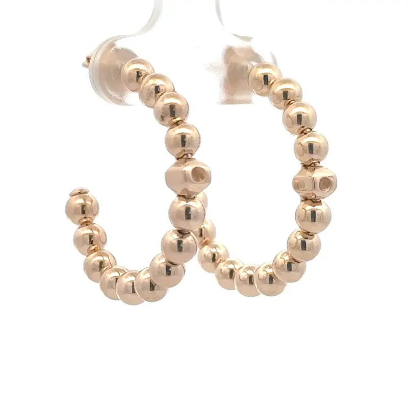 Earrings click goldplated