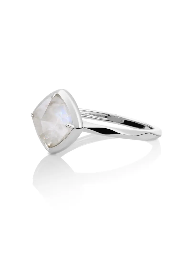 Edge Ring Moonstone Zilver
