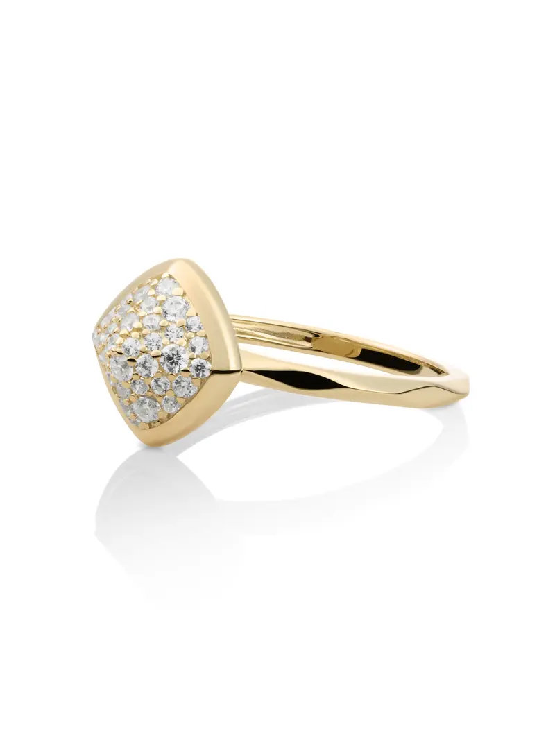 Edge Ring Zirconia 9K Goud