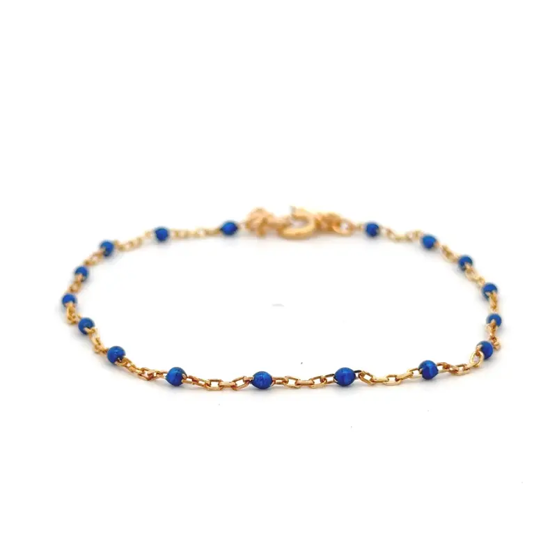 Evie dark blue gold coloured