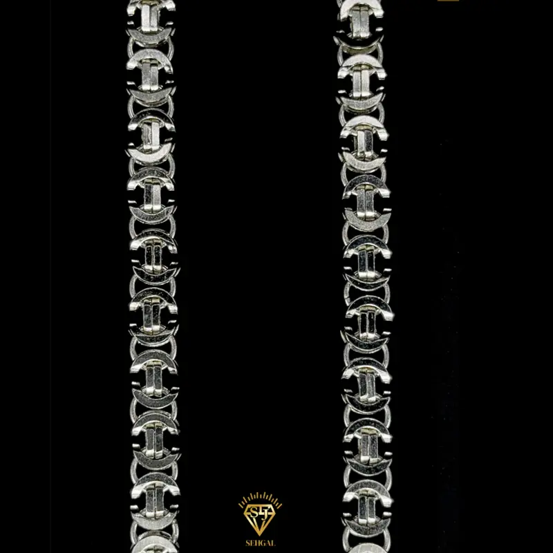 FLAT KINGSCHAIN-7MM/55CM Silver 925