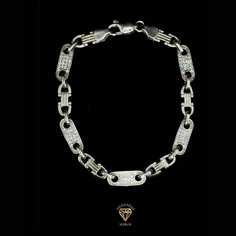 FLAT MONTE CARLO BRACELET - SILVER 925