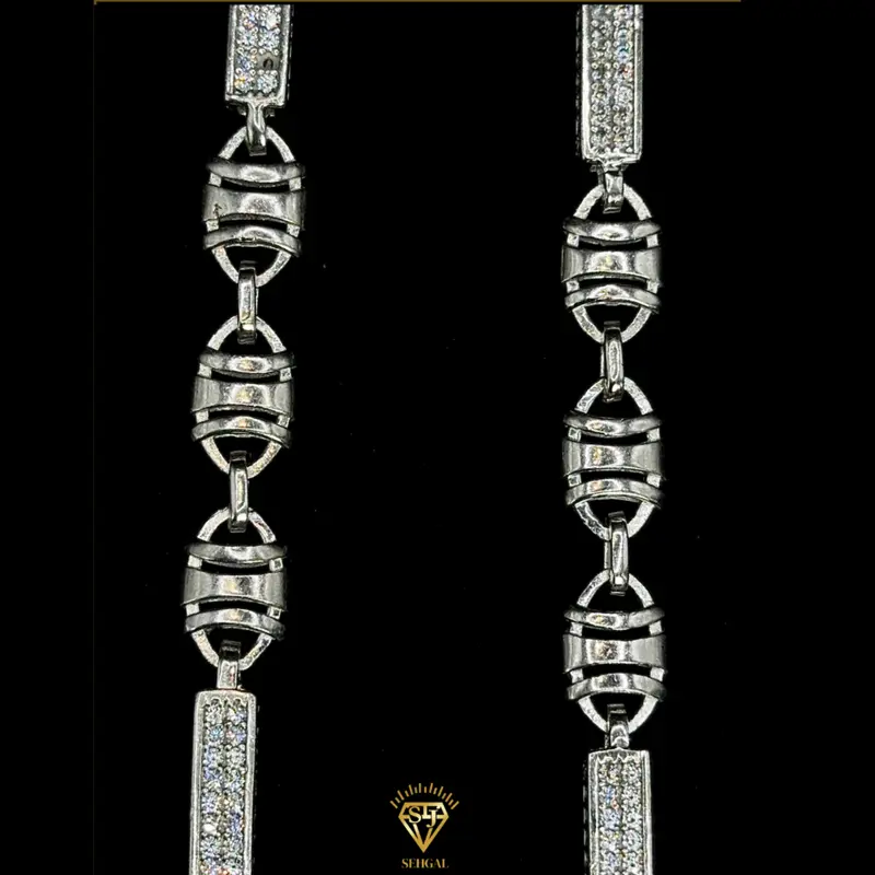 FLAT MONTE CARLO CHAIN-9,9MM/65CM Silver 925