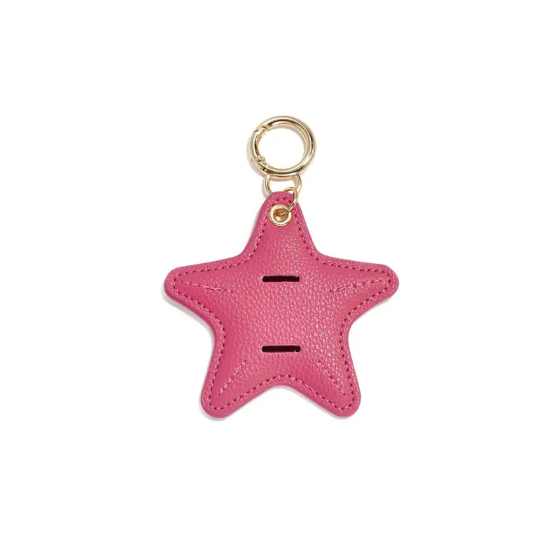 Fuchsia ster brillenhouder tashanger