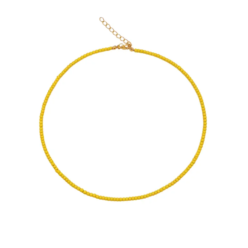 Gele kleine kralenketting Saar
