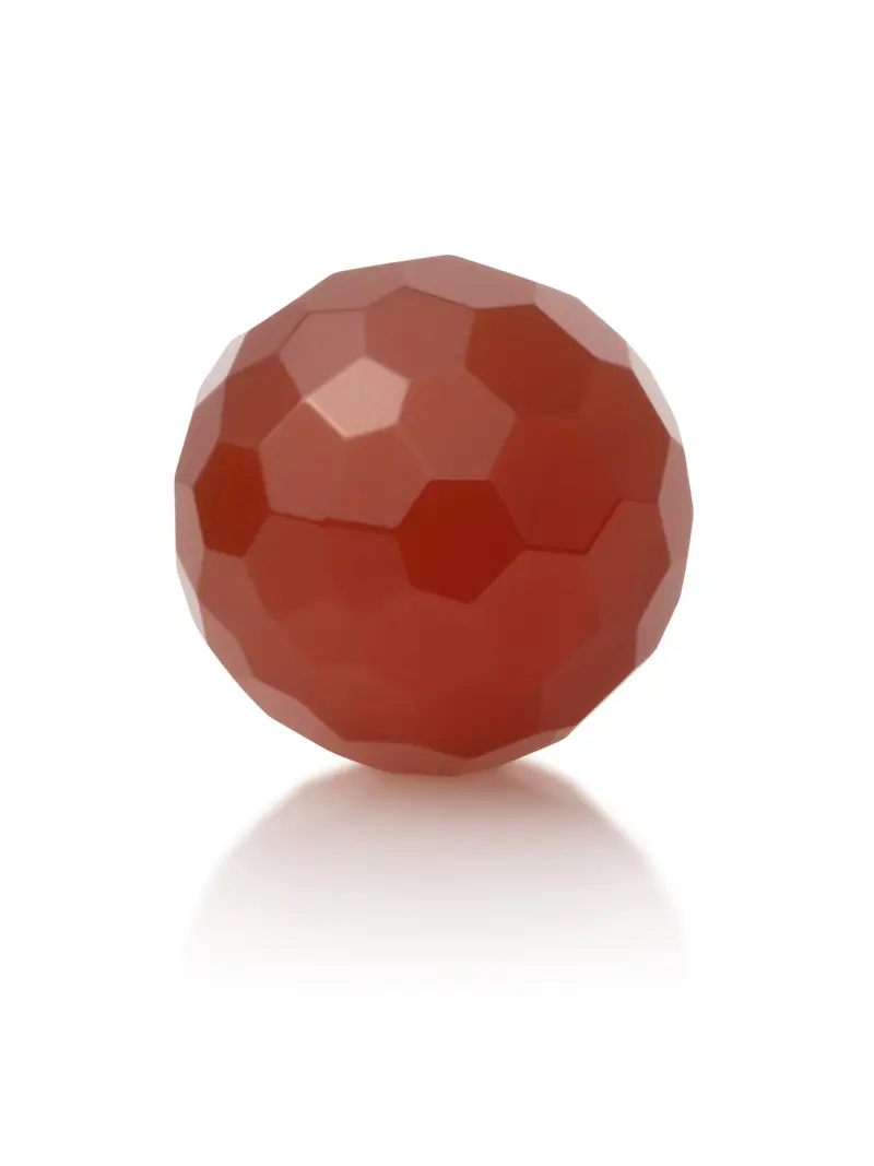 Gemstone - Red Agate - Facet 20mm