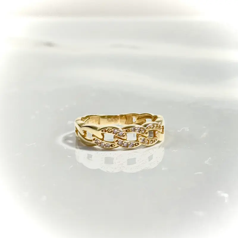 Gilded Ring - 14 carat gold