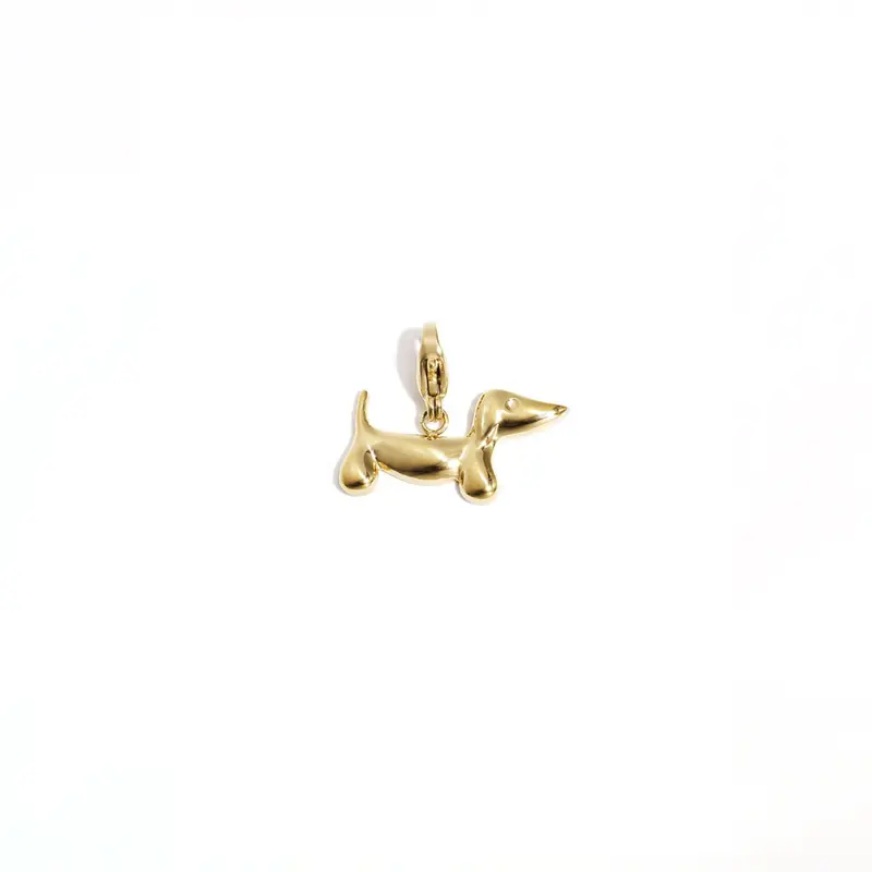 Gouden chunky teckel hond bedel
