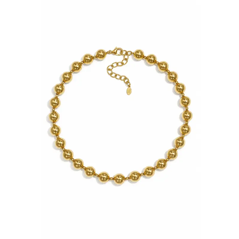 Gouden grote kralenketting