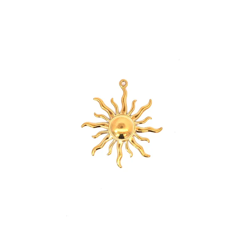 Gouden grote zon bedel