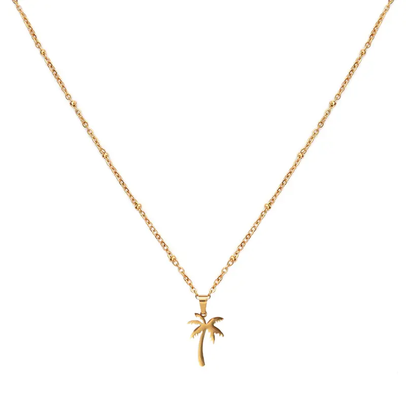 Gouden ketting ball chain palm