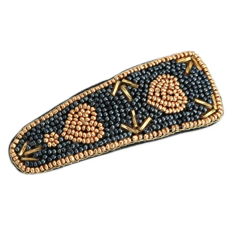 Haarclip beaded heart
