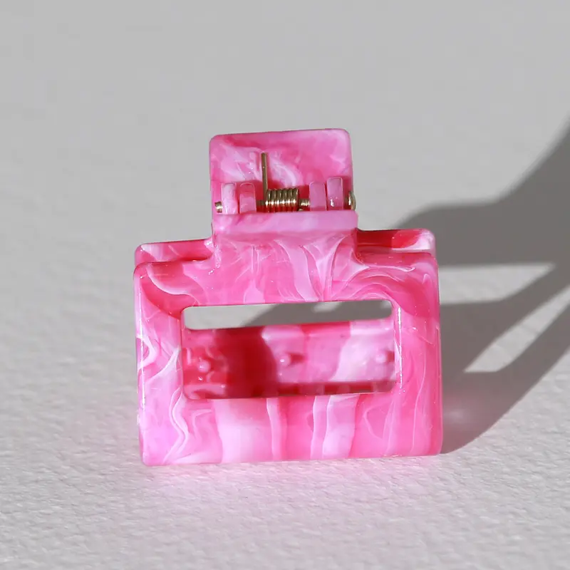 Haarklem swirl roze small