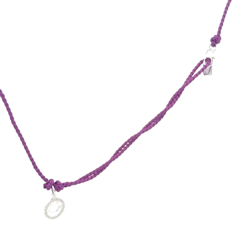Happy cord purple silver