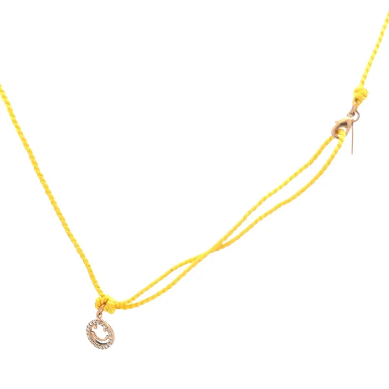 Happy cord yellow goldplated