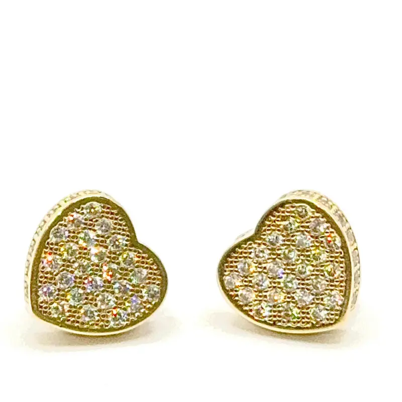 HEART EARRINGS - 14K