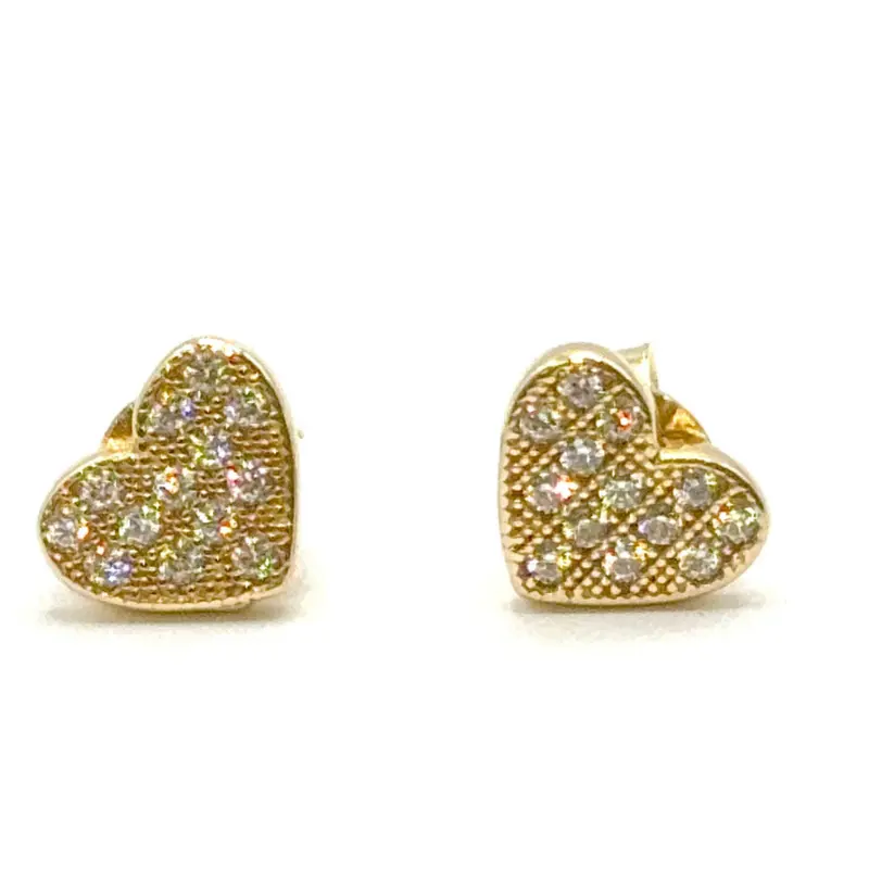 HEART EARRINGS - 14K