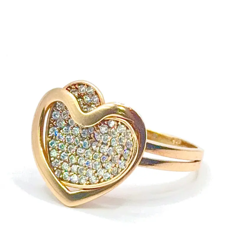 HEART LADIES RING - 14K ROSÉ