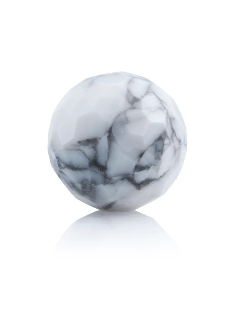 Howlite - Facet 20mm