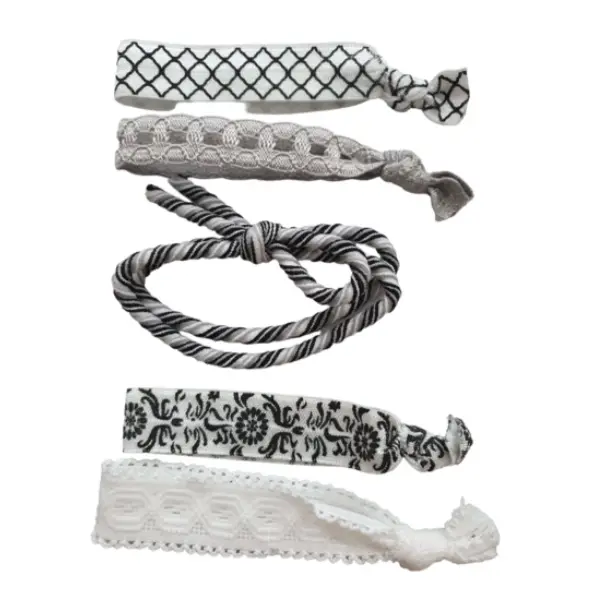 Ibiza elastiekjes - black&white