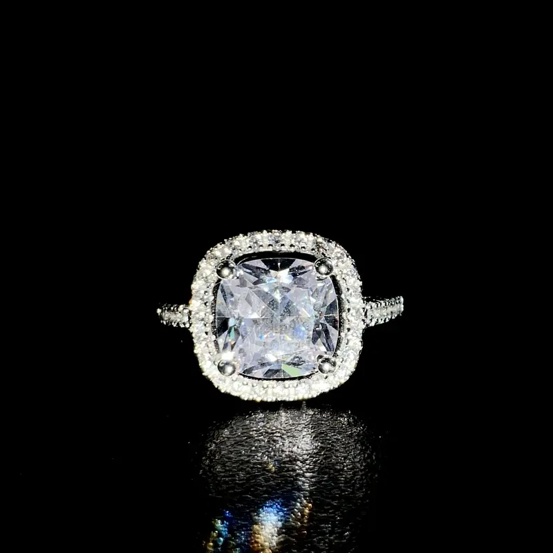 Ice-Cube Ladies Ring - Silver 925 - Sehgal Dubai Collection