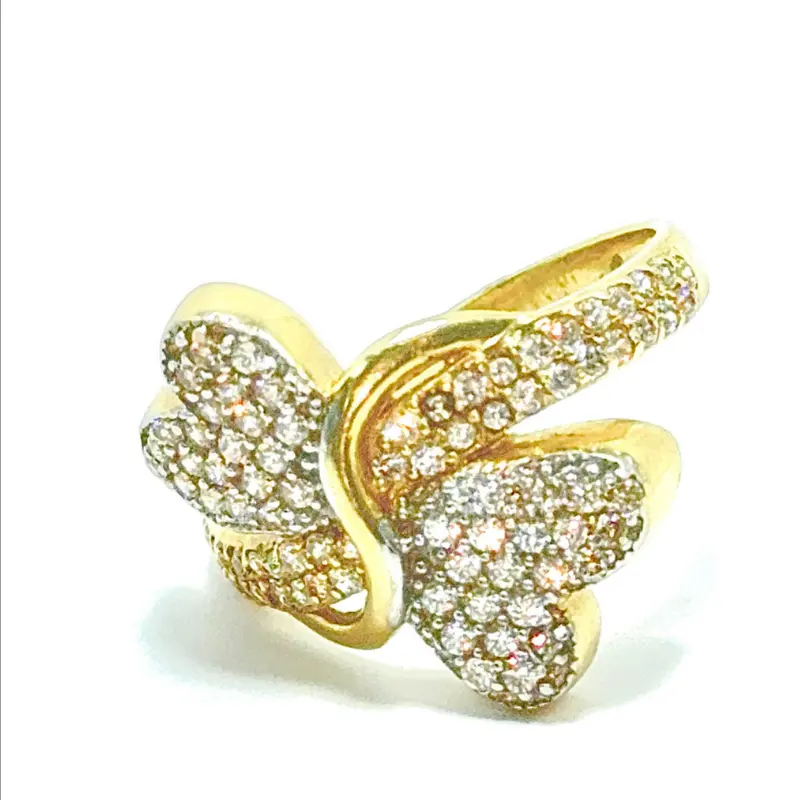ICY BUTTERFLY RING - 14K