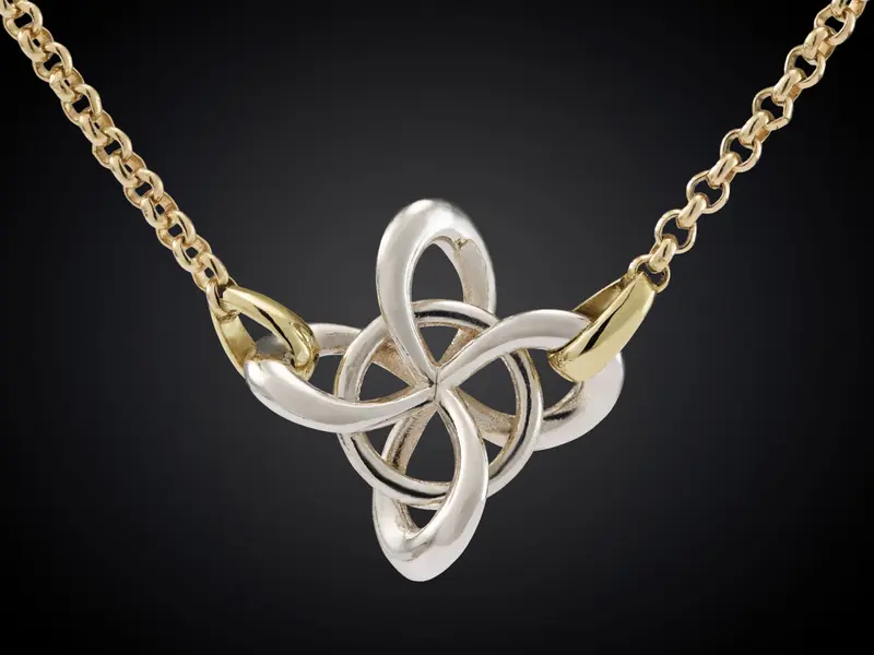 Infinity armband geel met witgoud